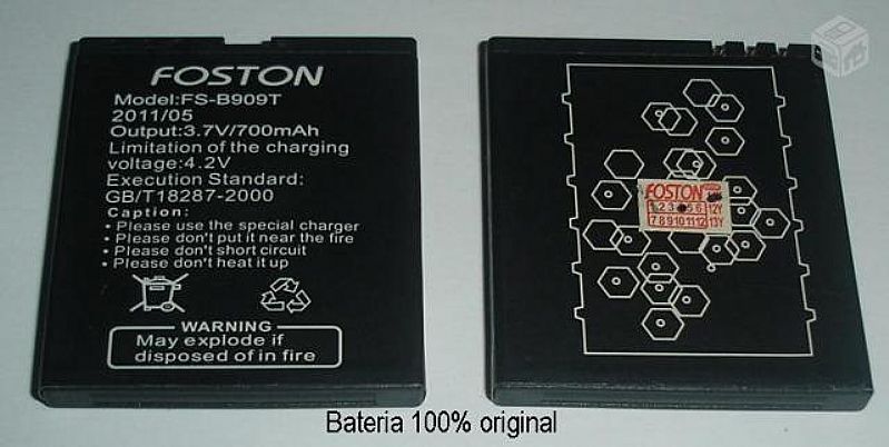 Bateria original foston fs-b909t, fs-130w 700mha