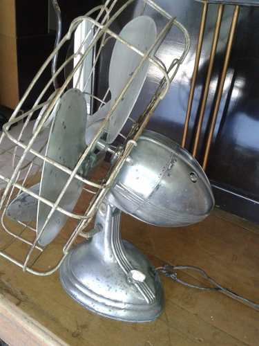 (only Wood) Ventilador Muito Antigo Usa, Todo De Bloco