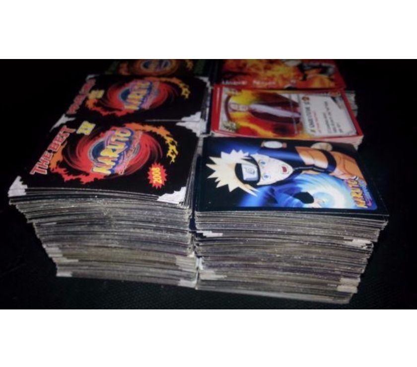  Cartas Do Naruto+ brindes(shurikens e boneco)