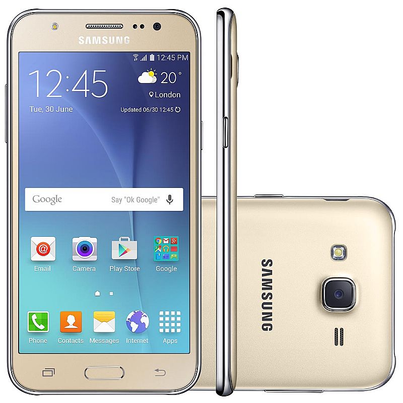 Samsung galaxy j5 duos j500m dourado, 4g, 1.2 ghz, 16gb