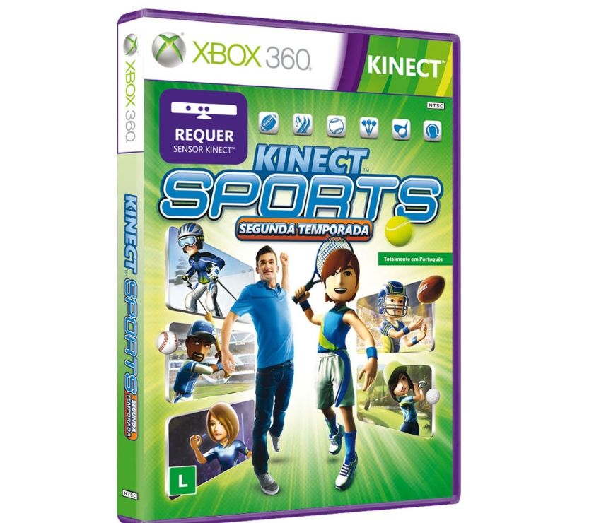 Kinect do Xbox 360 com jogo original, troco por play 2 slim