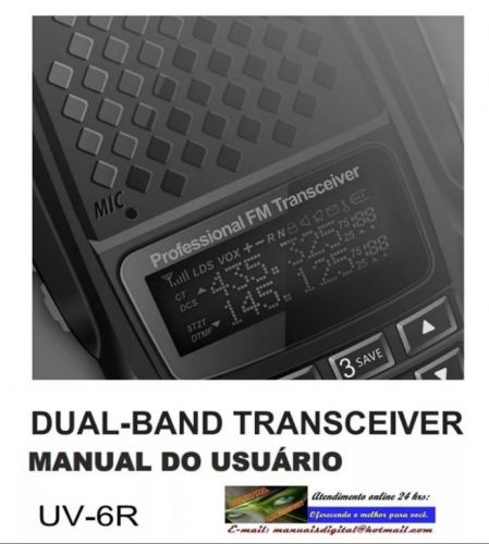 Manual Do Radio Baofeng Ht Dual Band Uv-6r Em Português.