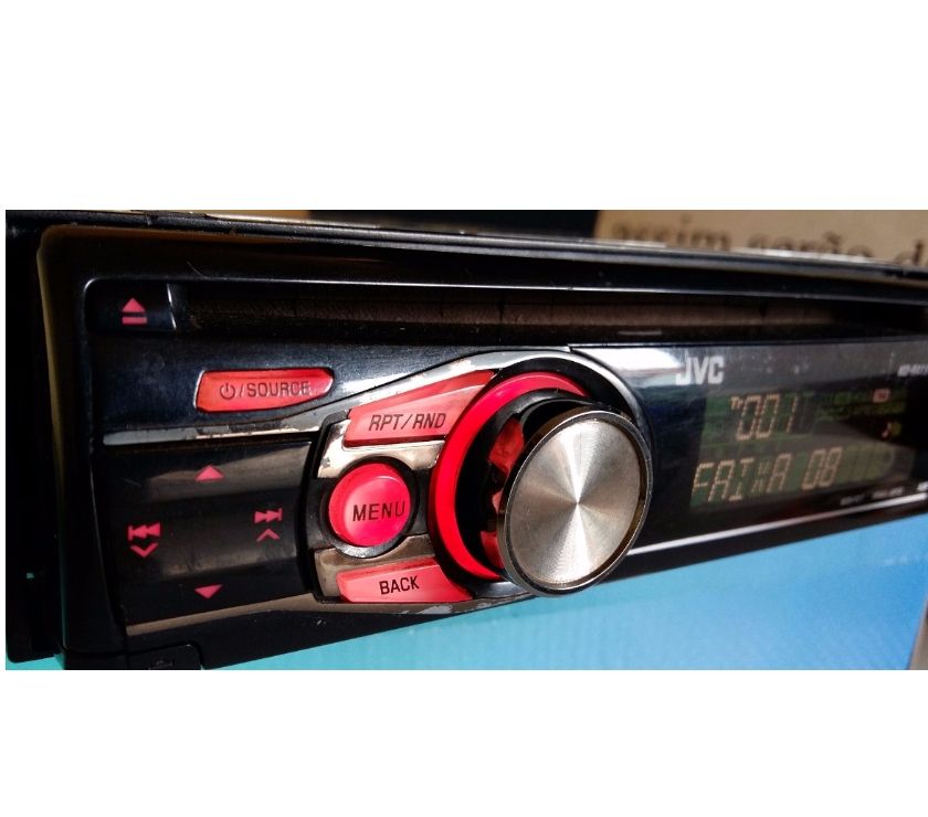 cd jvc entrada usb auxiliar serie toca tudo mp3 cdr cdrw