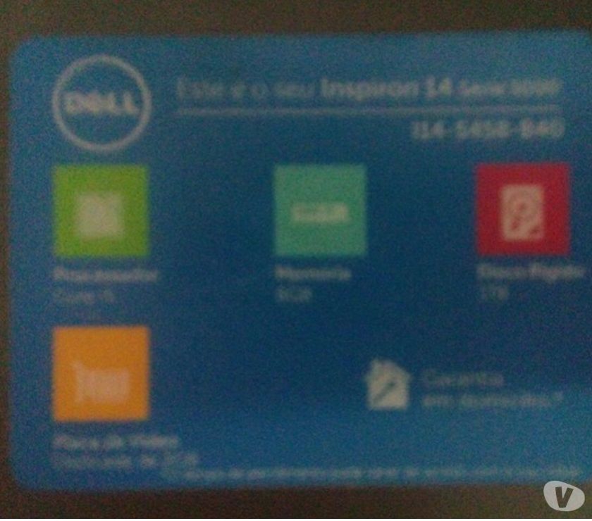 Notebook Dell Novo Novo Inspirion 14 i5 8gb hd 1tb 2.2Ghz