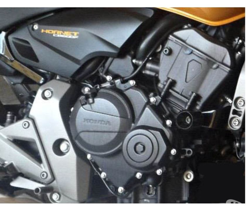 Moto honda amarela 600