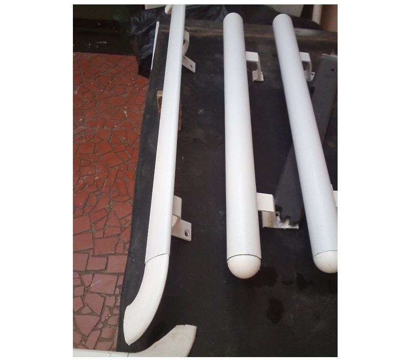 Corrimao de Aluminio Branco com Acessorios Completo 12 MTS