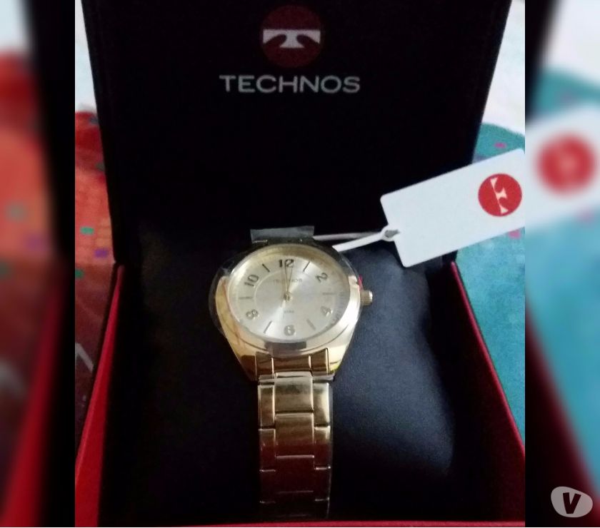 Relógio Technos-dourado Pulseira dourada Qz