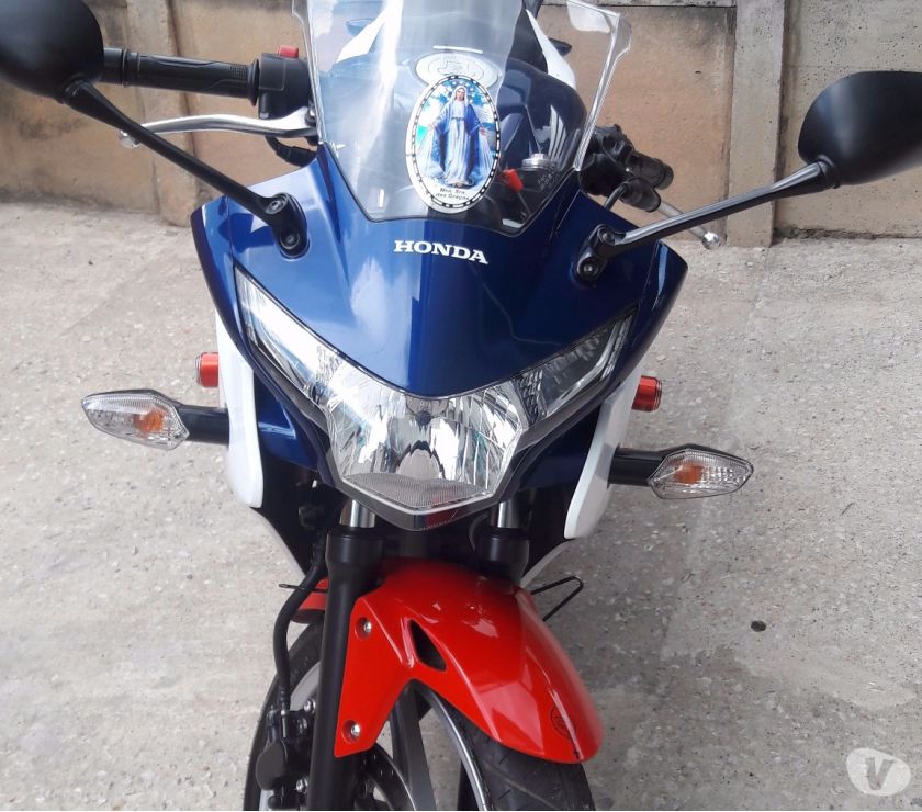 Moto honda cor azul