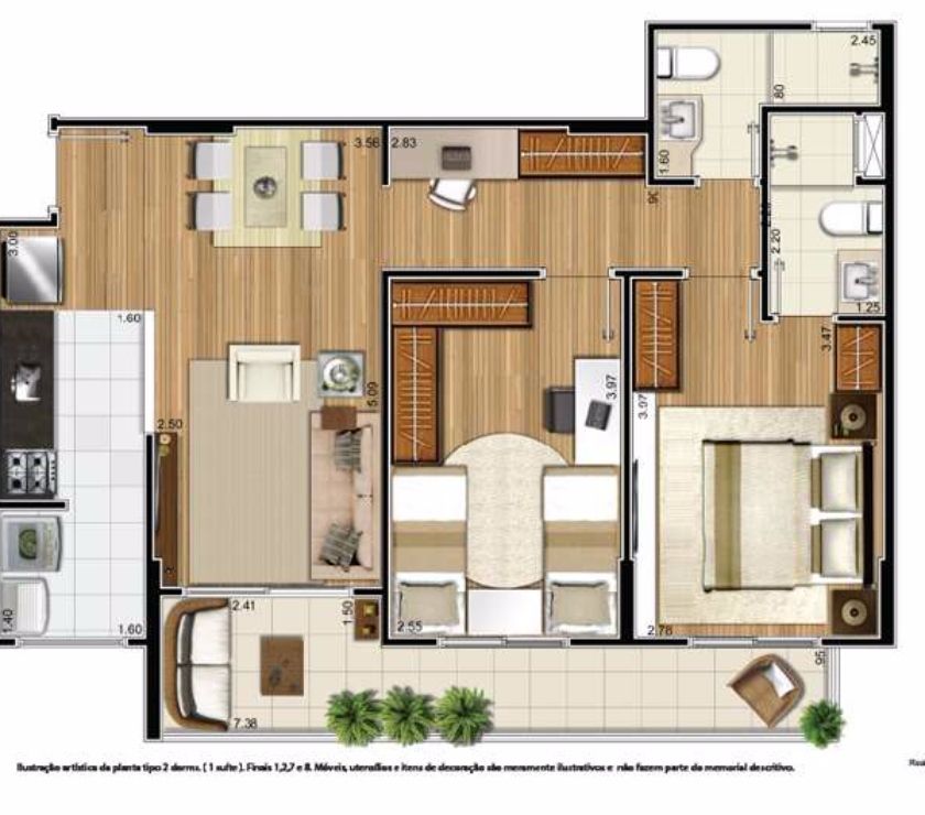 Apto. Nova Gerty, 2 dormitórios, 2 vagas, novo