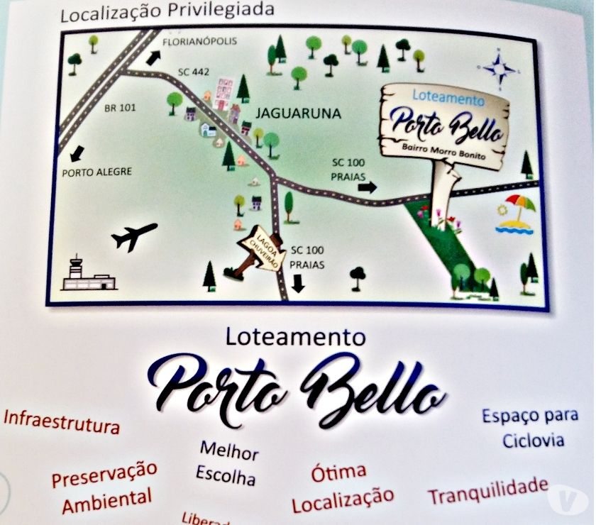 Lote no Loteamento Porto Bello, Morro Bonito - Jaguaruna SC