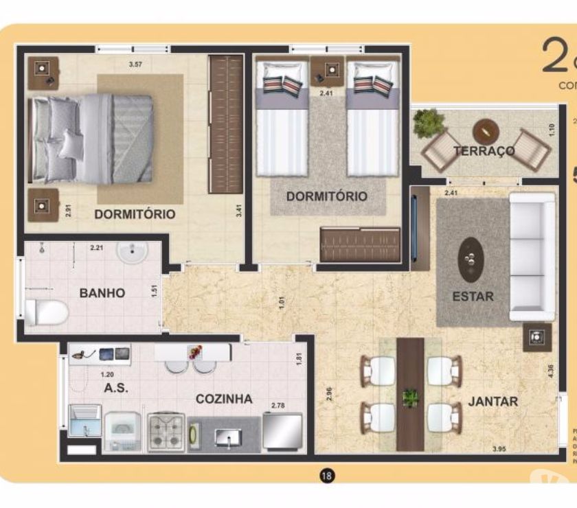 Apartamentos Reserva Guadalajara - 56m² e 60m² - Jessé R1