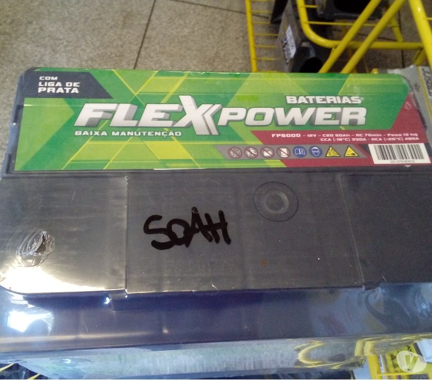 bateria 50ah flexpower disk entrega curitiba e região