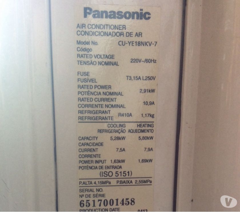 Ar condicionado Panasonic Inverter  BTU quente-frio