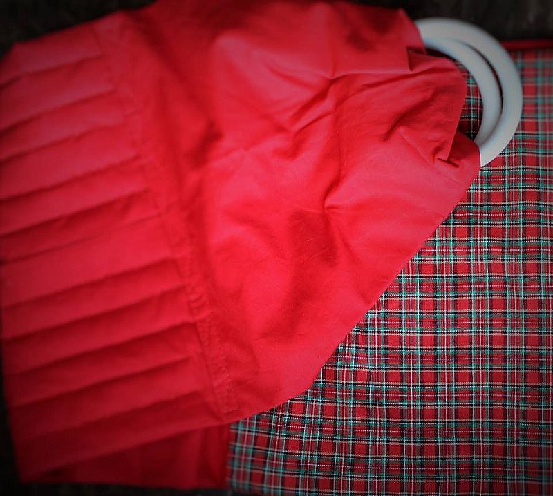 Sling vermelho com xadrez a venda em Belo horizonte