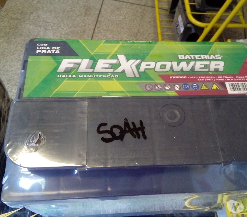 baterias 50ah flexpower r$  disk entrega