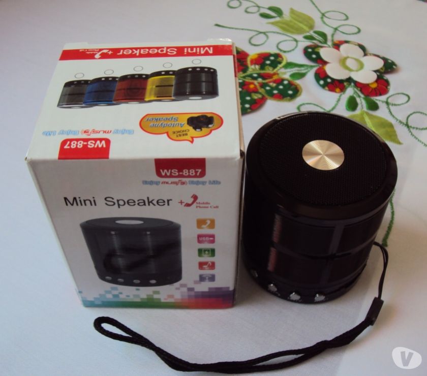 MINI CAIXA DE SOM COM 5W BLUETOOTH WIRELEX MP3 FM SD USB