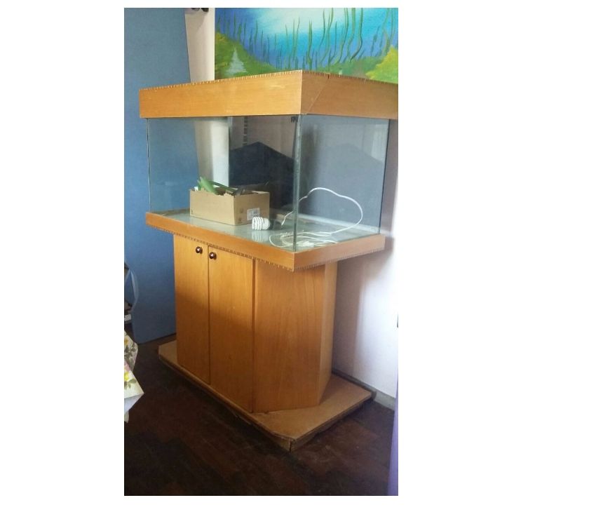 AQUARIO PARA 100 LTS. COM ESTANTE E ACESSÓRIOS