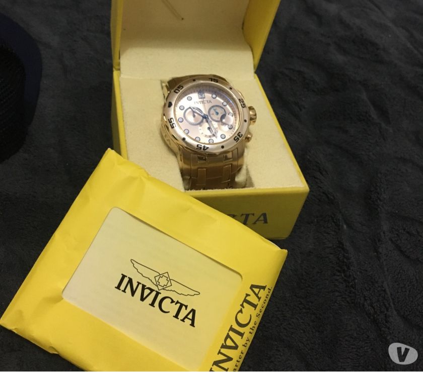Relógio INVICTA AÇO DOURADO