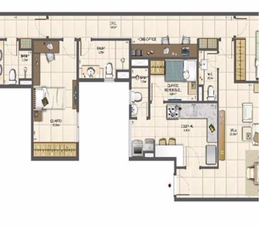 Apartamento 2, 3 e 4 quartos - Jardim Oceanico