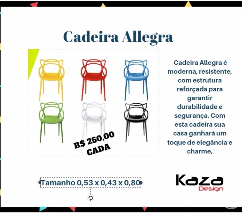 Cadeira Allegra Kaza Design (