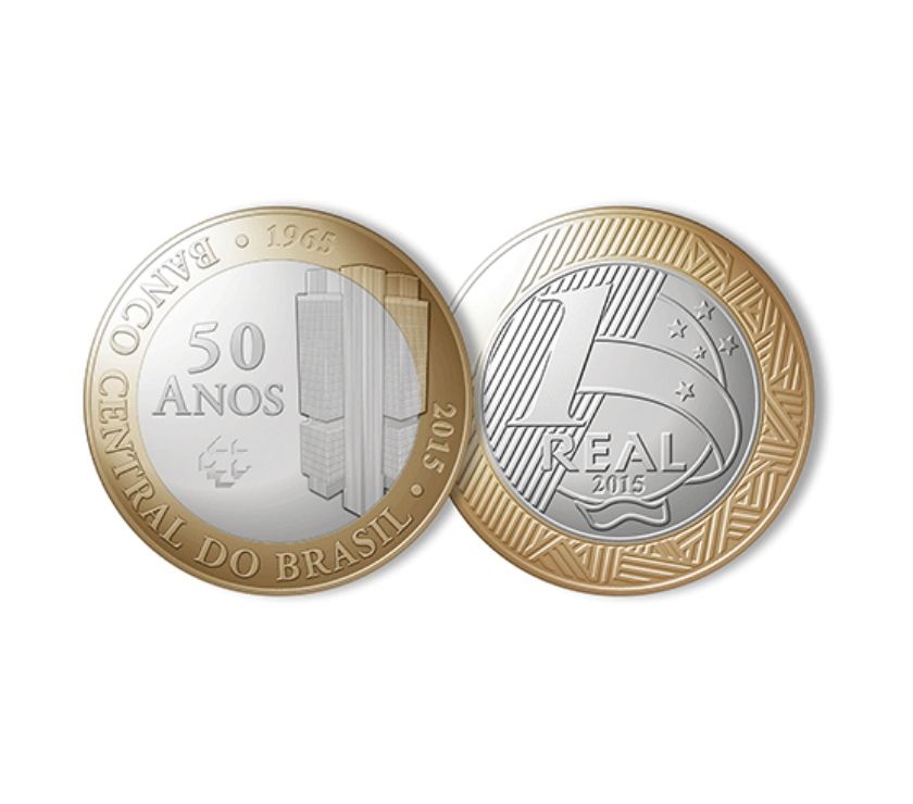 Moedas comemorativas de R$ 1 do Banco do Brasil