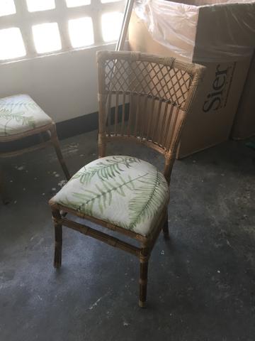 4 cadeiras de vime