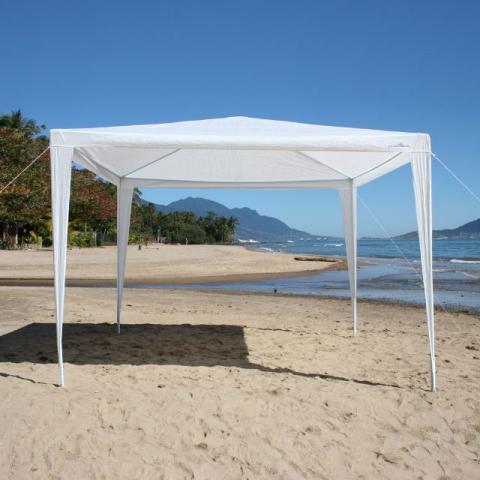 Barraca Gazebo Branca sem uso