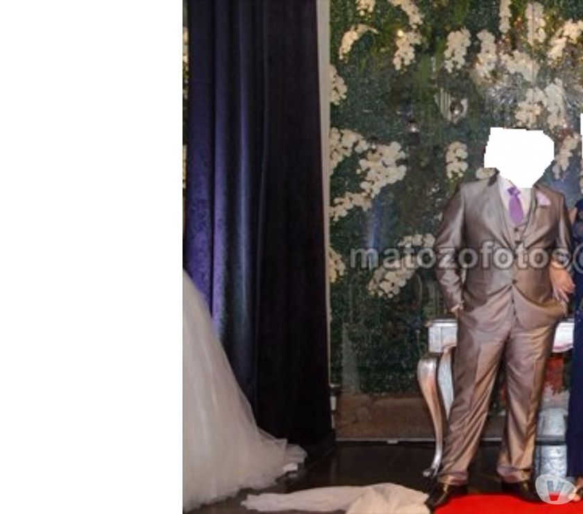 TERNO SUPER LUXO PRATA ACETINADO SLIM