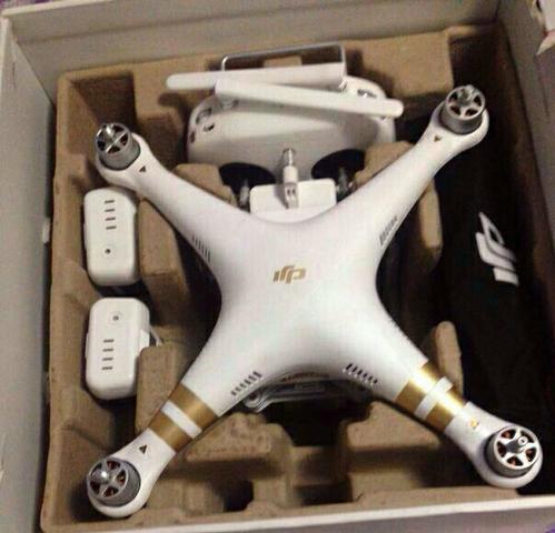 Drone phantom 3 completo câmera gimbal 2 baterias controle