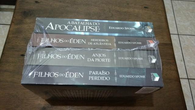 Livro filhos do Éden a batalha do apocalipse 4 volumes
