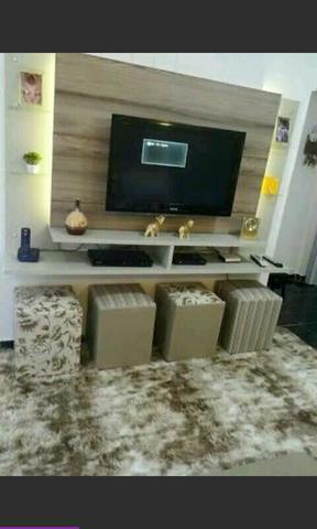 Painel em MDF com led novo