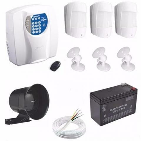 Central de alarme discadora +4 sensores de presença