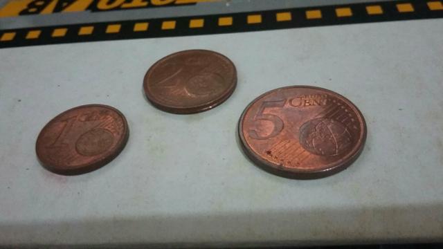 Moeda alemã De 1,2 e 5 cent ano 