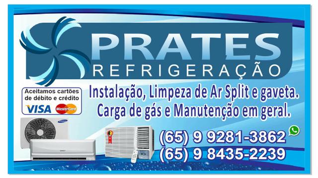 Prates Refrigeração Instalação Limpeza e tudo para seu