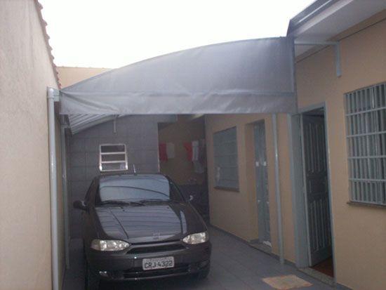 Torrando toldo de lona para garagem
