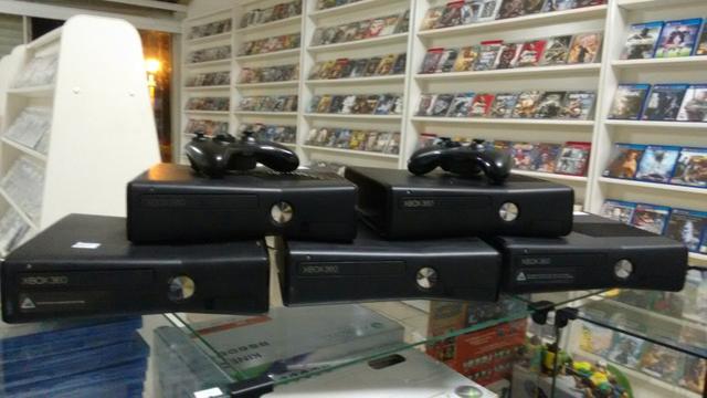 Xbox360 slim, bloqueado, 4gb, com garantia, até 12x com