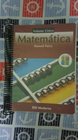 Livro de Matemática - Manoel Paiva Volume Único - Editora