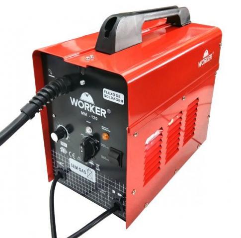 Máquina De Solda Mig/mag Sem Gás Mm-120 Bivolt Worker