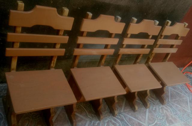 4 Cadeiras para Jardim em madeira pau ferro