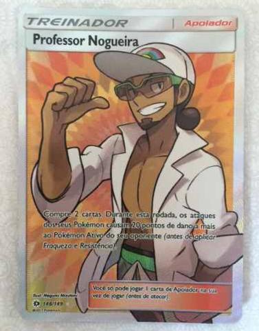 Card Pokemon Professor Nogueira Ultra Raro Novo