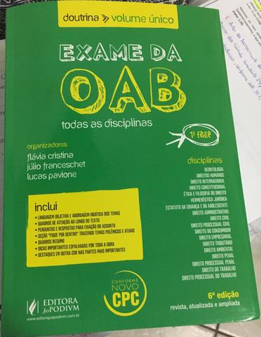 Exame da OAB - primeira fase (6 edição)