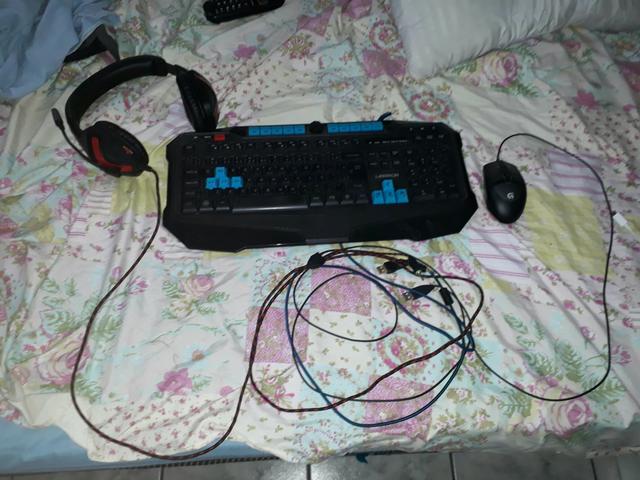 Kit gamer (teclado,mouse,fone)