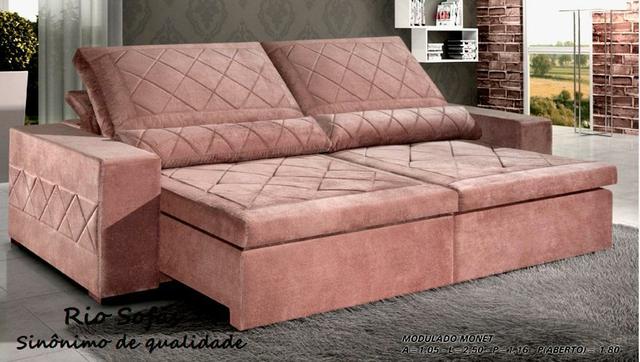 Rio Sofás top de linha molas Pocket sofá reclinável