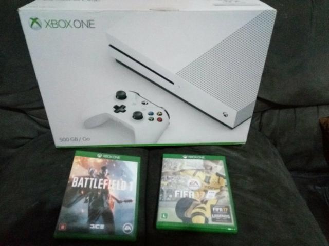 Xbox one S 500Gb 2 jogos