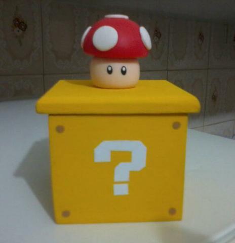 Caixa decorativa Mario Bros