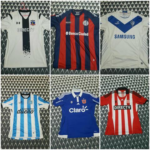 Coleção de camisas oficiais clubes América do Sul