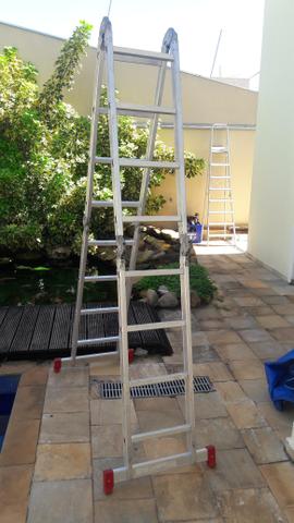 Escada de Alumínio Articulada 4x4 Alcançe 5,20 metros