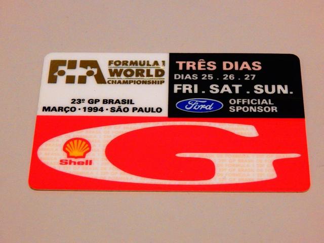 Histórico Ingresso do GP Brasil de F1 de 