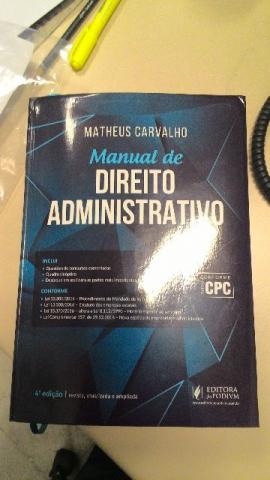 Livro Manual de Direito Administrativo Matheus Carvalho -