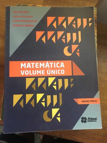 Matemática volume único Editora Atual